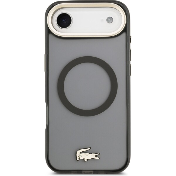 Lacoste-PC-TPU-Frosted-Finish-zlaty-Logo-MagSafe-kryt-iPhone-Air-cerny