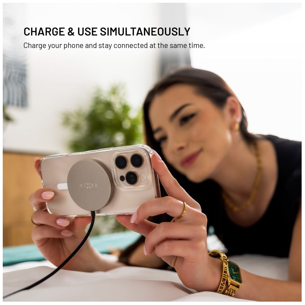 FIXED-MagPad-Slim-MagSafe-nabijecka-s-Qi2-15W-titanova