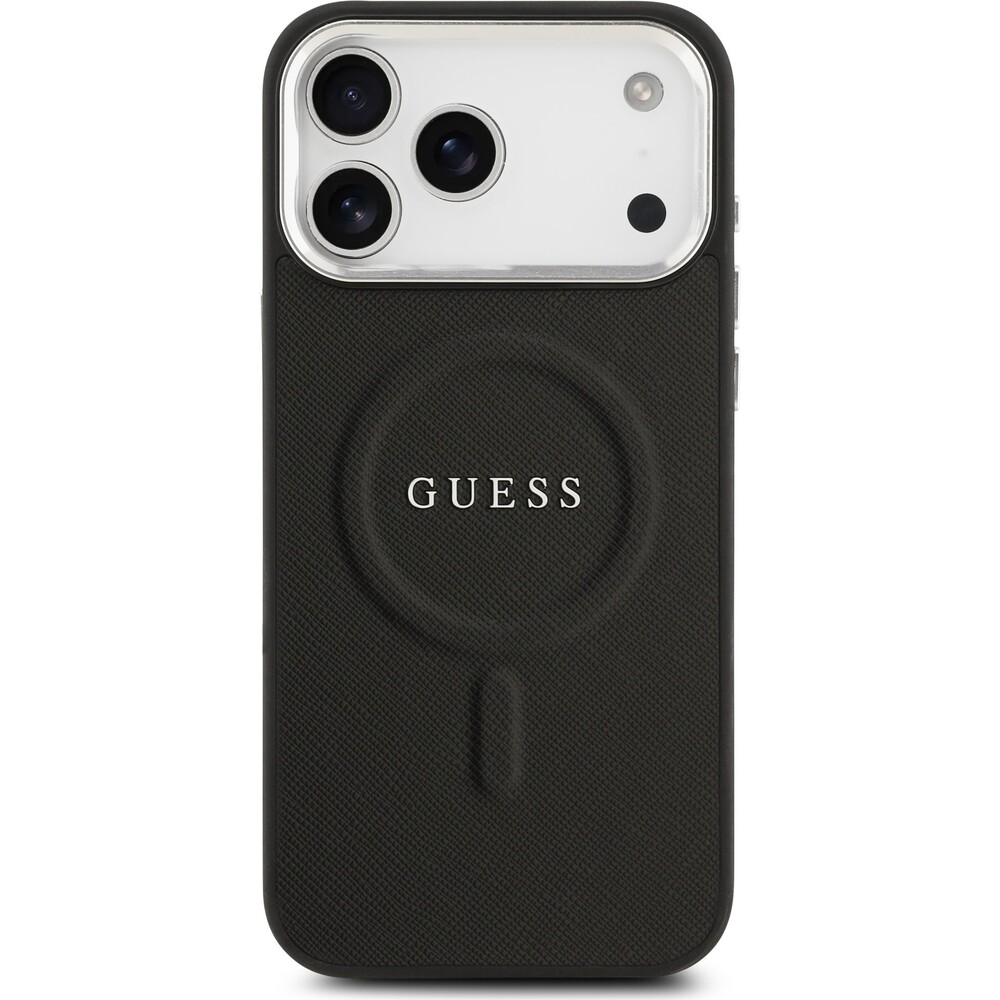 Guess-PU-Saffiano-MagSafe-kryt-iPhone-17-Pro-Max-cerny