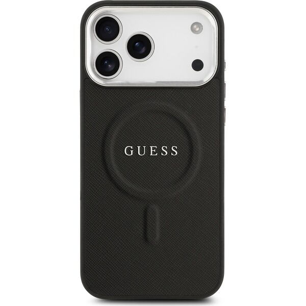 Guess-PU-Saffiano-MagSafe-kryt-iPhone-17-Pro-Max-cerny