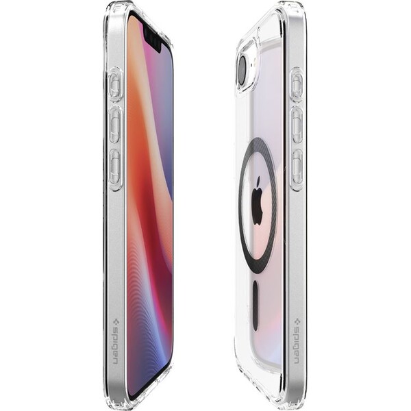 Spigen-Ultra-Hybrid-MagSafe-kryt-iPhone-17e-16e-clear-carbon-fiber