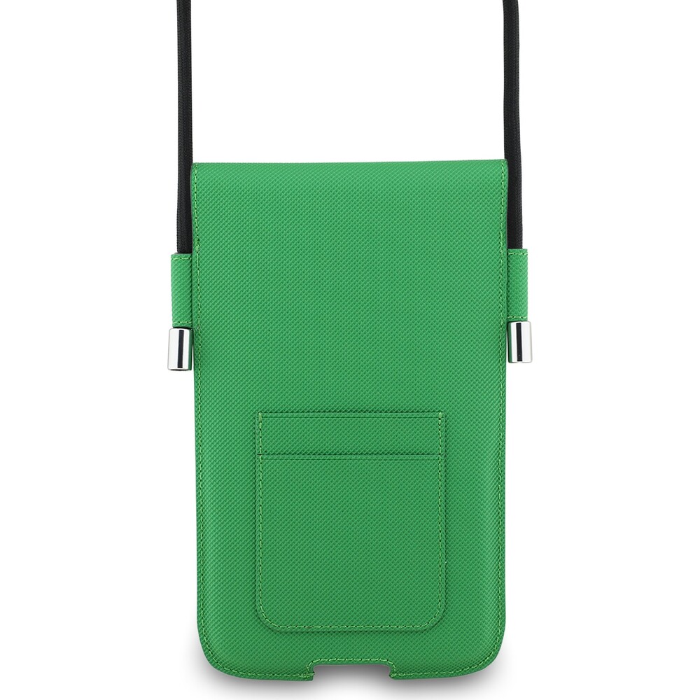 Lacoste-PVC-Iconic-Petit-Pique-Metal-Logo-kapsa-na-telefon-XL-zelena