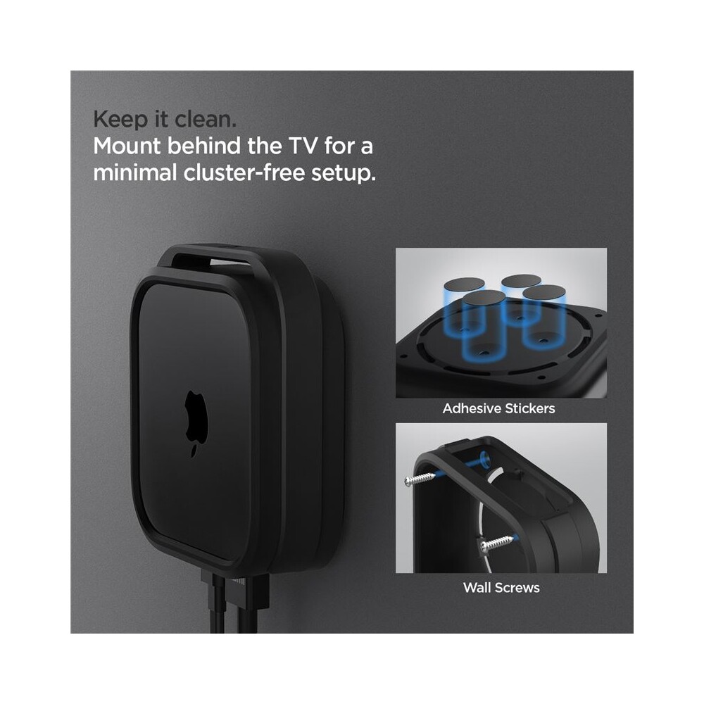 Spigen-Silicone-Fit-Mount-silikonovy-drzak-pro-Apple-TV-4K-3th-Gen-2022-cerny