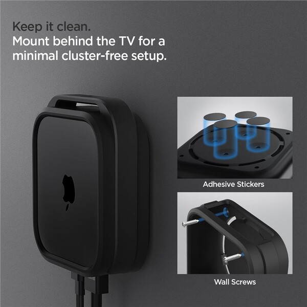 Spigen-Silicone-Fit-Mount-silikonovy-drzak-pro-Apple-TV-4K-3th-Gen-2022-cerny