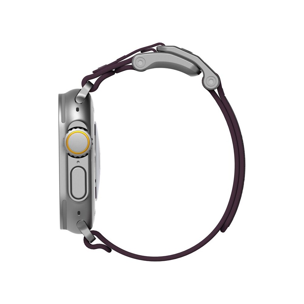Aulumu-A11-Mag-Buckle-Slim-reminek-Apple-Watch-49-46-45-44-42mm-Silver-Buckle-Might-Purple-Strap