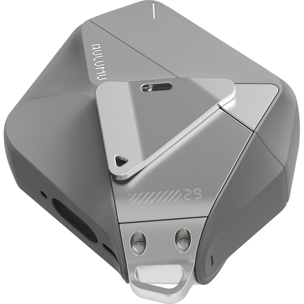 Aulumu-A29-Geometric-Case-pouzdro-AirPods-4-Gray