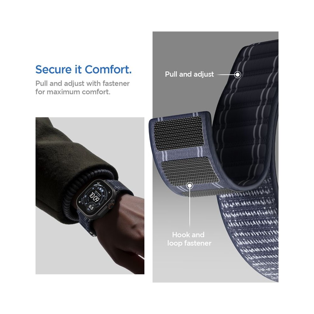 Spigen-Fabric-Band-reminek-hook-and-loop-Apple-Watch-49-46-45-44mm-namorne-modry
