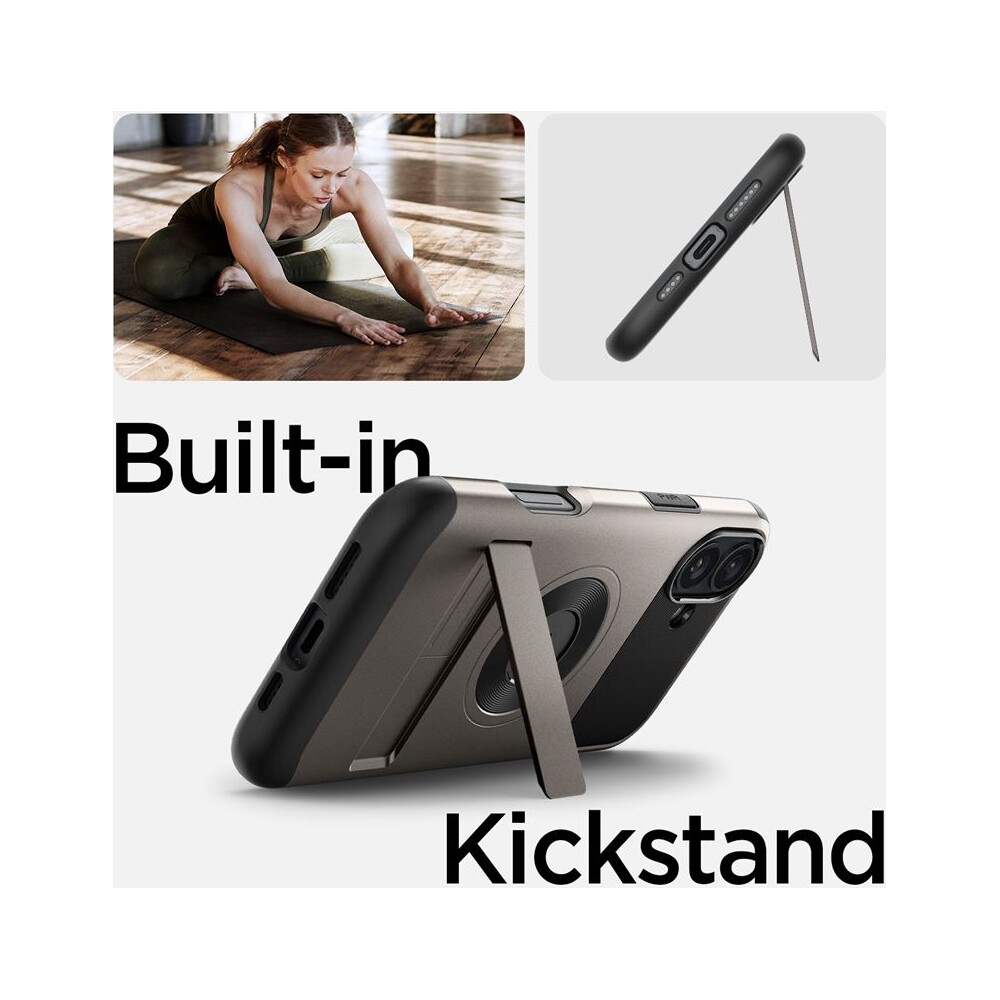 Spigen-Slim-Armor-MagSafe-kryt-iPhone-16-gunmetal