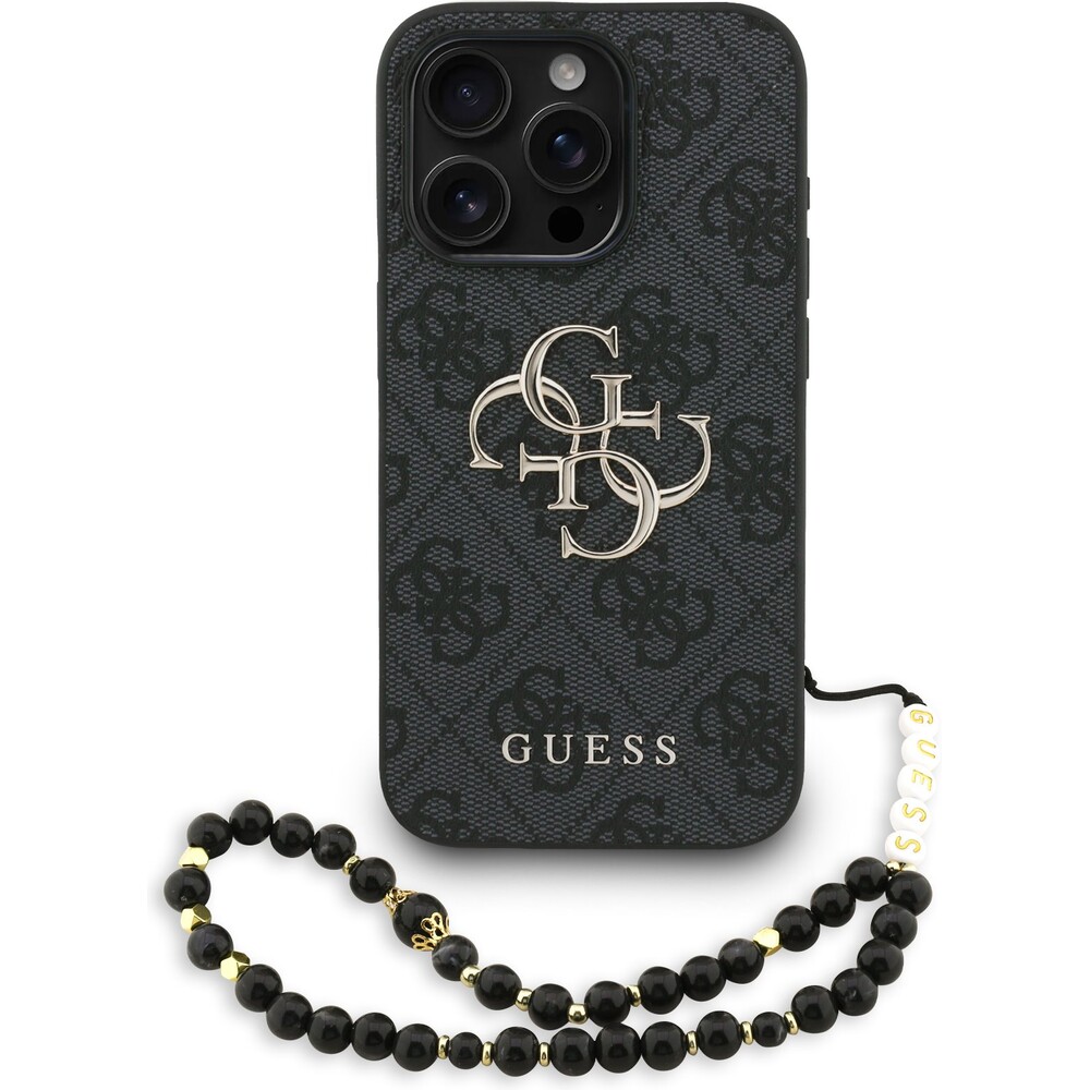 Guess-PU-4G-Metal-Logo-Strap-kryt-iPhone-15-Pro-Max-cerny