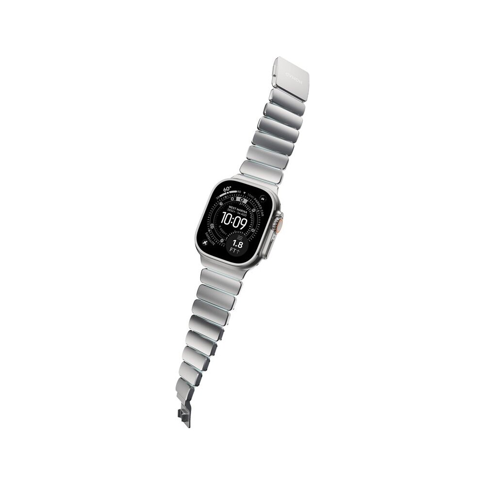 Nomad-Stratos-Band-FKM-reminek-Apple-Watch-45-46-49mm-Natural-Titanium-Icy-Blue