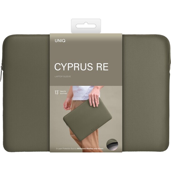UNIQ-Cyprus-Ridge-Edition-neoprenove-pouzdro-pro-MacBook-notebook-13-14-Dark-Sage-Green