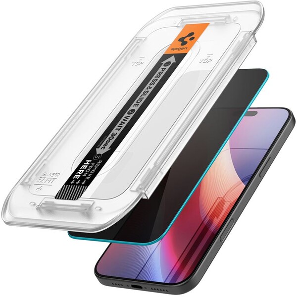 Spigen-Glass-tR-EZ-Fit-HD-Privacy-tvrzene-sklo-iPhone-16-Pro-Max-cire