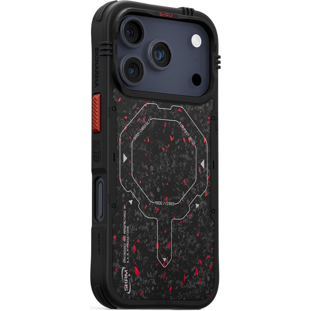 SKINARMA-Vektor-Mag-Charge-MagSafe-kryt-iPhone-17-Pro-Black-Red