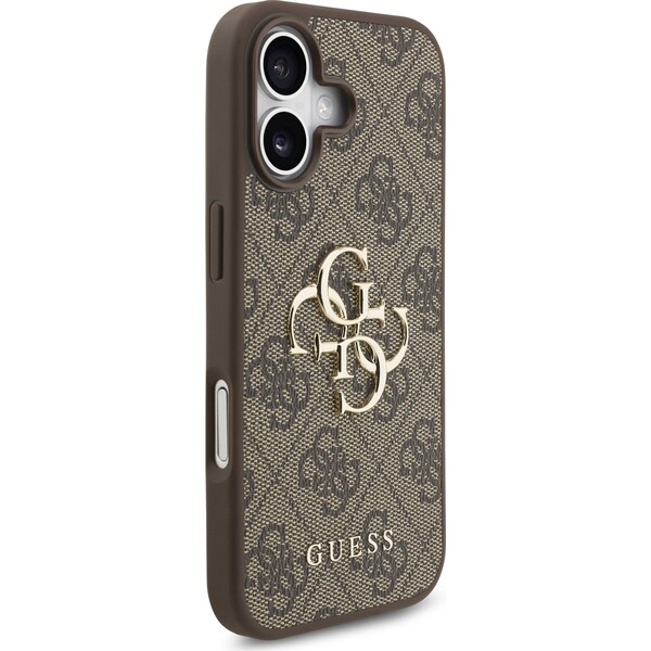 Guess-PU-4G-Metal-Logo-kryt-iPhone-17-hnedy