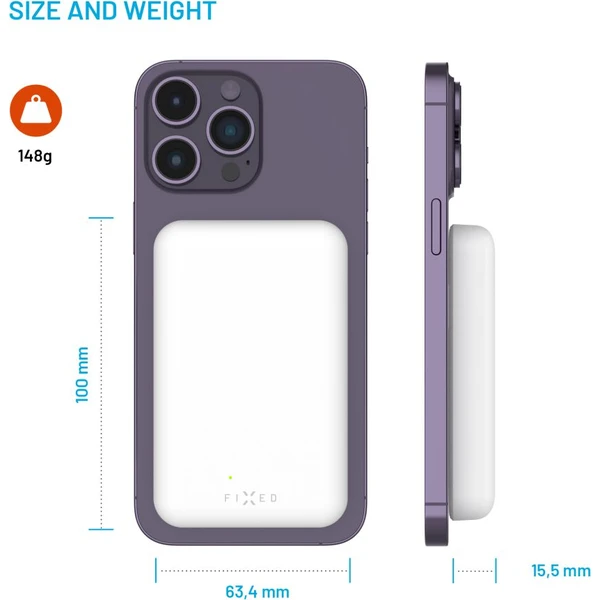FIXED-MagZen-powerbanka-s-bezdratovym-nabijenim-a-Magsafe-6000-mAh-bila