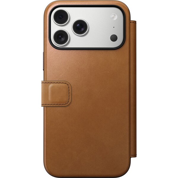 Nomad-Modern-Leather-Folio-MagSafe-kozene-pouzdro-iPhone-17-Pro-Max-English-Tan