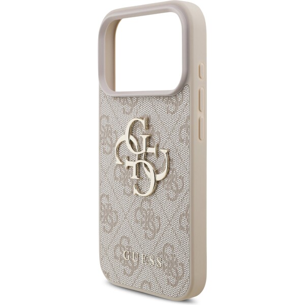 Guess-PU-4G-Metal-Logo-Strap-kryt-iPhone-17-Pro-ruzovy