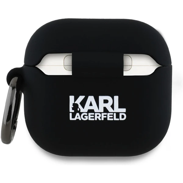 Karl Lagerfeld 3D Logo NFT Karl and Choupette silikonové pouzdro AirPods 4 černé - Pouzdra - Obrázek bdada30f0652490da413b92c947c50f0