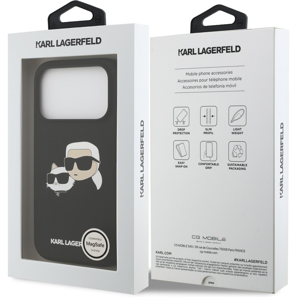 Karl-Lagerfeld-Liquid-Silicone-Double-Heads-MagSafe-kryt-iPhone-17-Pro-cerny