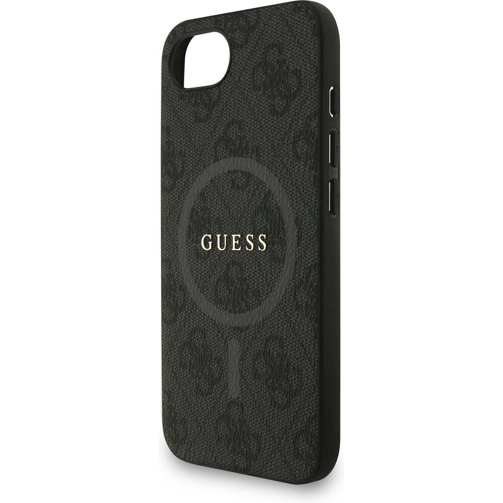 Guess-PU-Leather-4G-Colored-Ring-Strap-MagSafe-kryt-iPhone-17e-16e-cerny