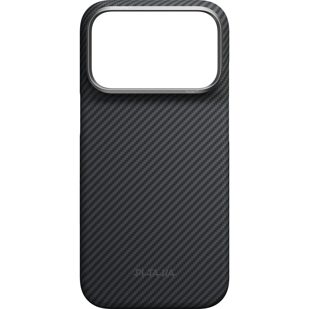 Pitaka-Edge-Case-MagSafe-kryt-iPhone-18-Pro-Black-Grey-Twill