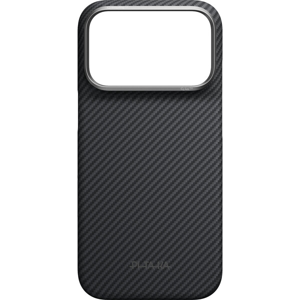 Pitaka-Edge-Case-MagSafe-kryt-iPhone-18-Pro-Black-Grey-Twill