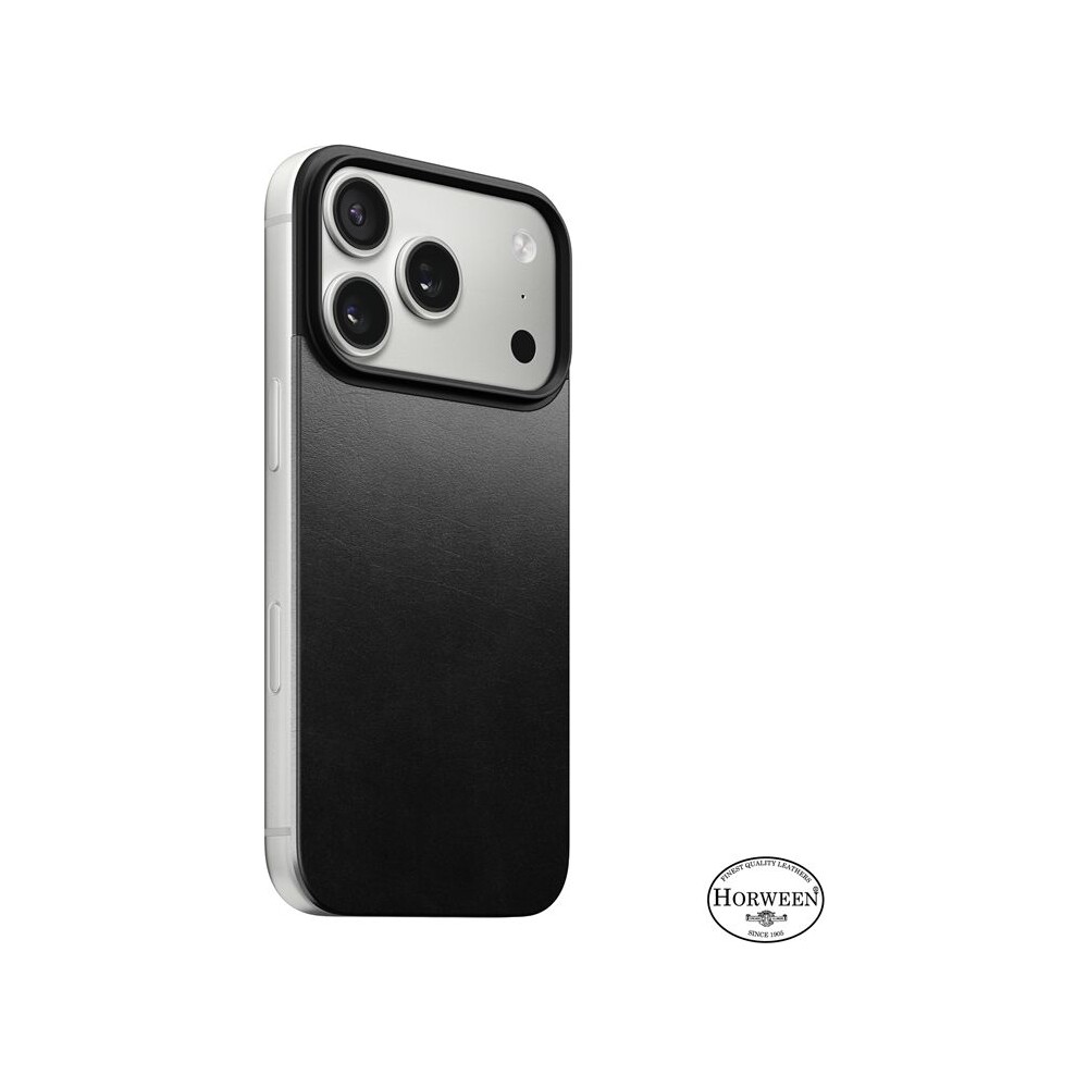 Nomad-Magnetic-Leather-Back-Horween-Magsafe-kozeny-kryt-iPhone-17-Pro-Black