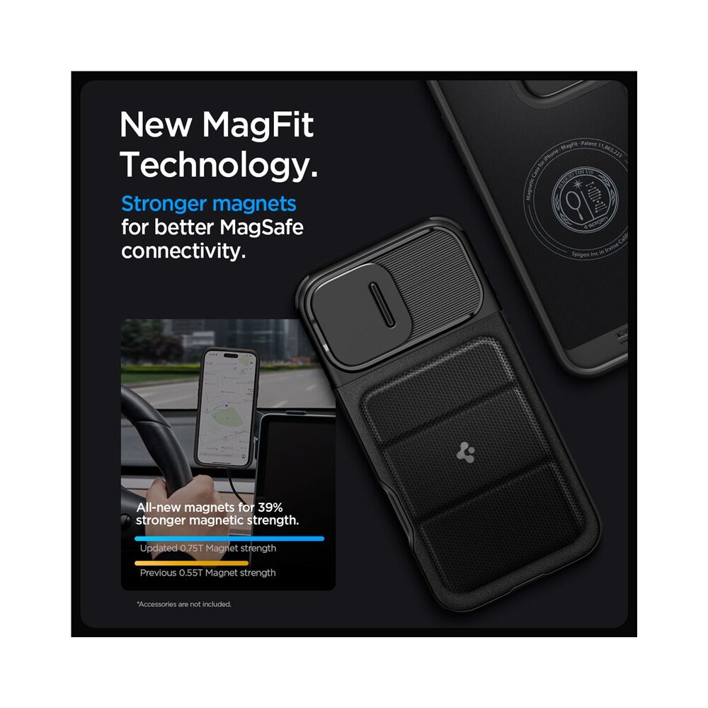 Spigen-Optik-Armor-MagSafe-kryt-iPhone-16-Pro-Max-black
