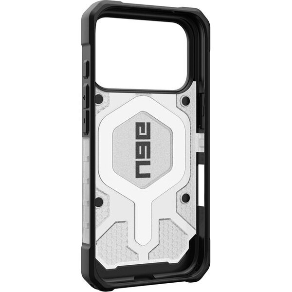 UAG-Pathfinder-Clear-Magsafe-kryt-iPhone-17-Pro-ciry-stribrny