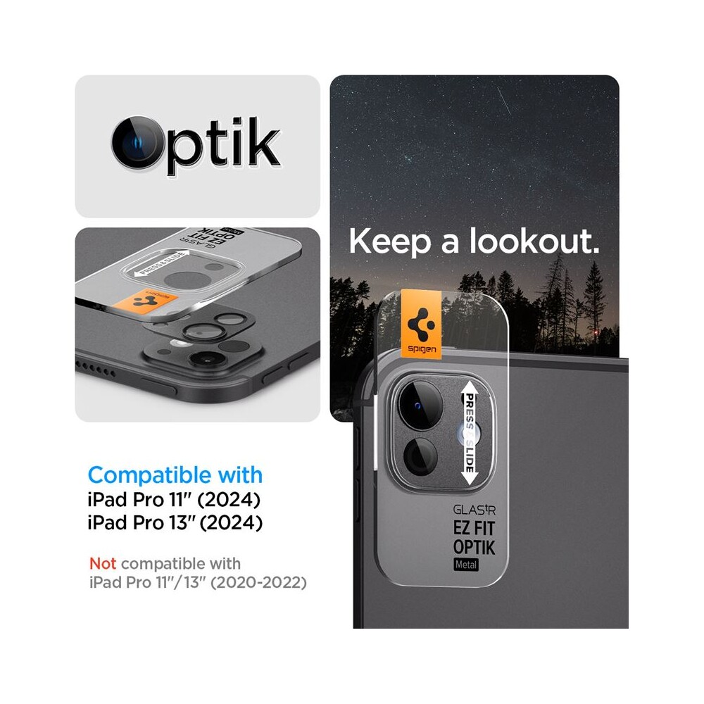 Spigen-Glass-tR-EZ-Fit-Optik-Metal-sklo-na-fotoaparat-iPad-Pro-13-2025-iPad-Pro-11-2025-cerne