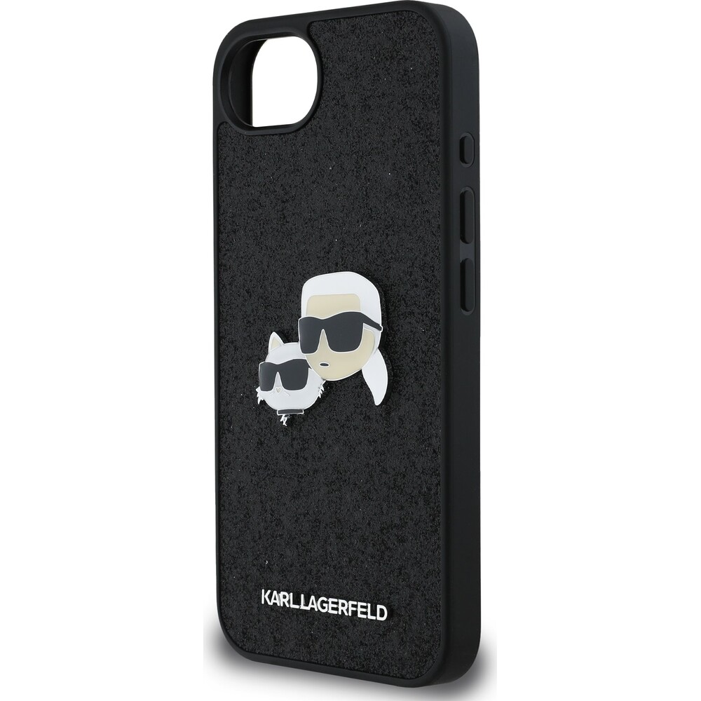 Karl-Lagerfeld-Fixed-Glitter-Metal-K-CH-kryt-iPhone-17e-16e-cerny