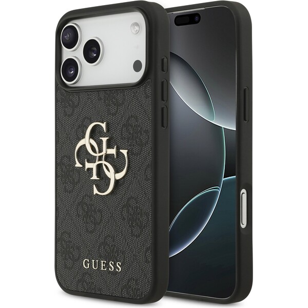 Guess-PU-4G-Metal-Logo-kryt-iPhone-17-Pro-Max-sedy