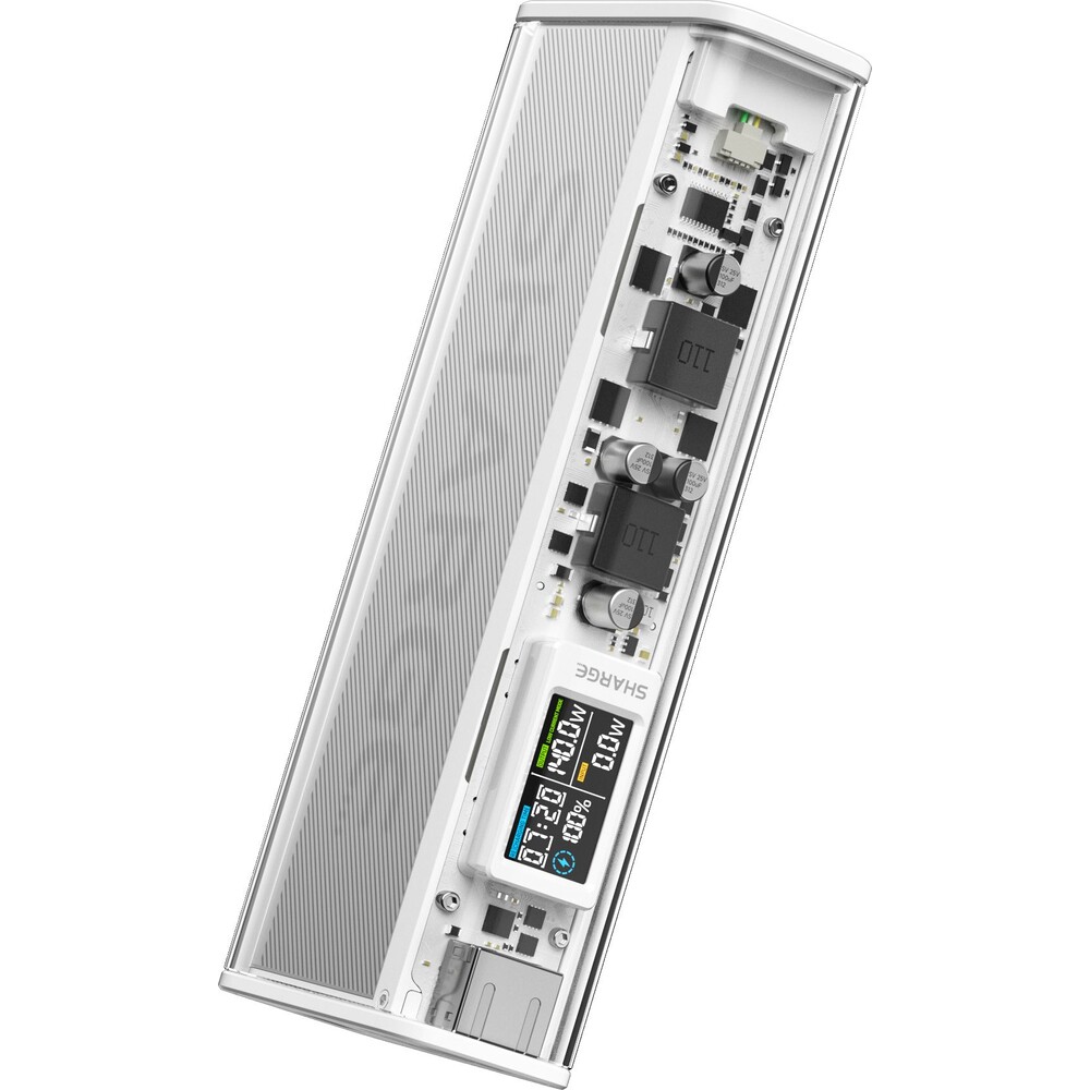 SHARGE-Shargeek-140W-powerbanka-20000-mAh-LCD-stribrna