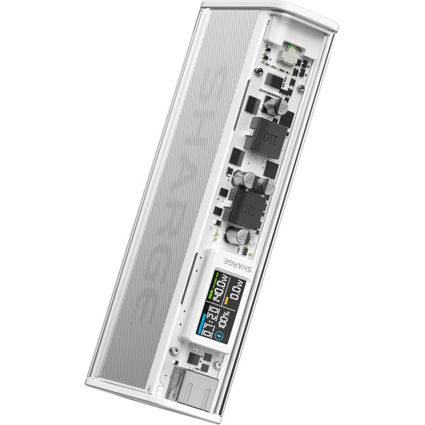 SHARGE-Shargeek-140W-powerbanka-20000-mAh-LCD-stribrna