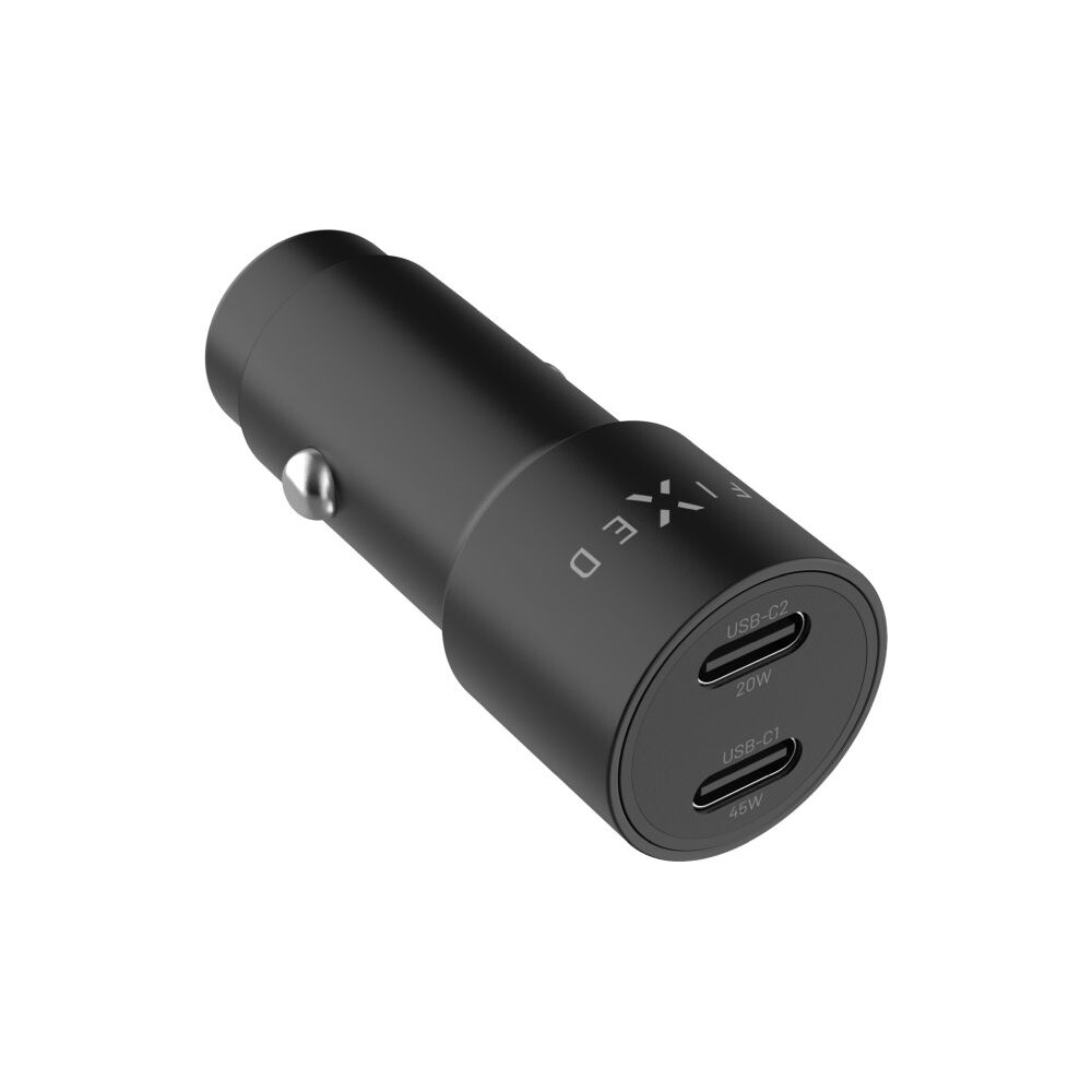 FIXED-autonabijecka-s-2xUSB-C-vystupem-podpora-PD-3-0-65W-cerna