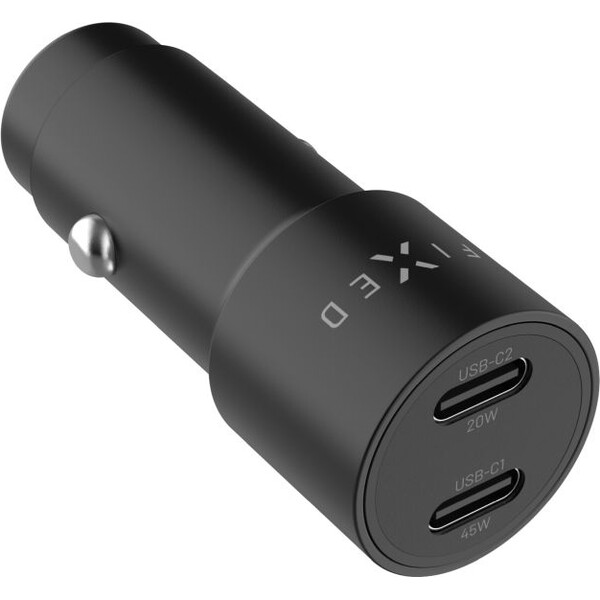 FIXED-autonabijecka-s-2xUSB-C-vystupem-podpora-PD-3-0-65W-cerna