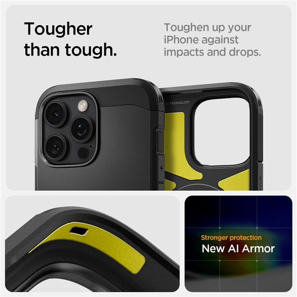 Spigen-Tough-Armor-MagSafe-kryt-iPhone-16-Pro-Max-black