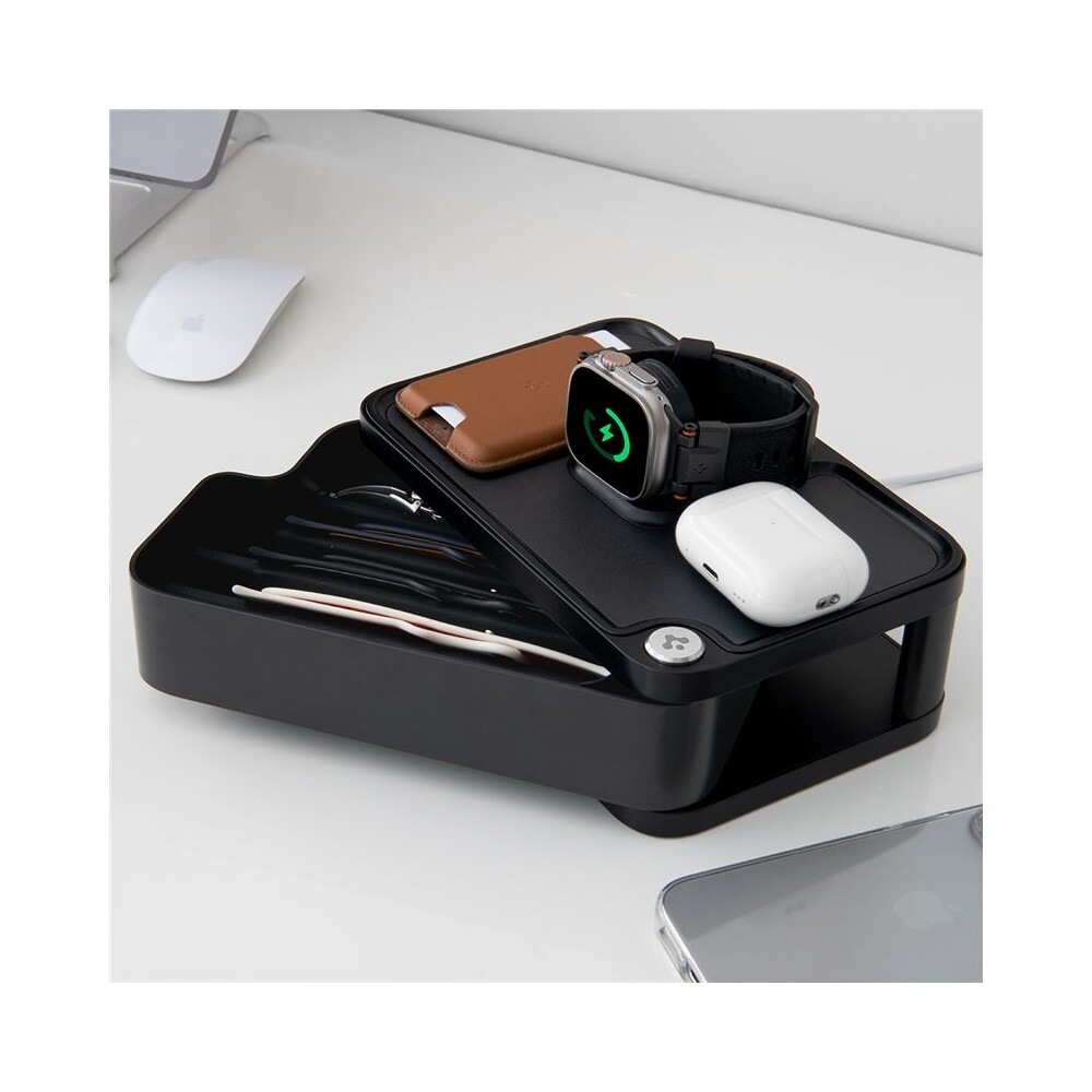 Spigen-Organizer-S340-pro-Apple-Watch-a-doplnky-cerny