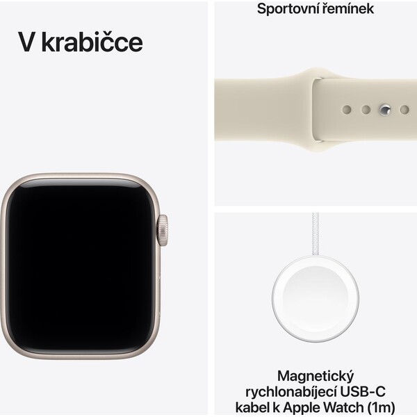 Apple-Watch-SE-3-2026-40mm-Hvezdne-bily-hlinik-s-piskovym-sportovnim-reminkem-S-M