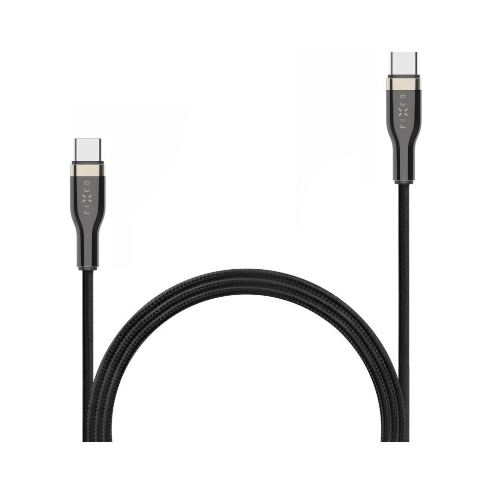 FIXED-USB-C-USB-C-napajeci-kabel-100W-2m-cerny