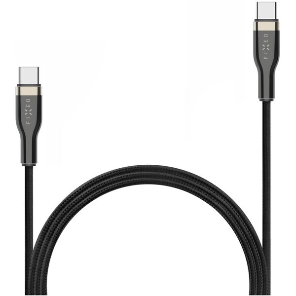 FIXED-USB-C-USB-C-napajeci-kabel-100W-2m-cerny