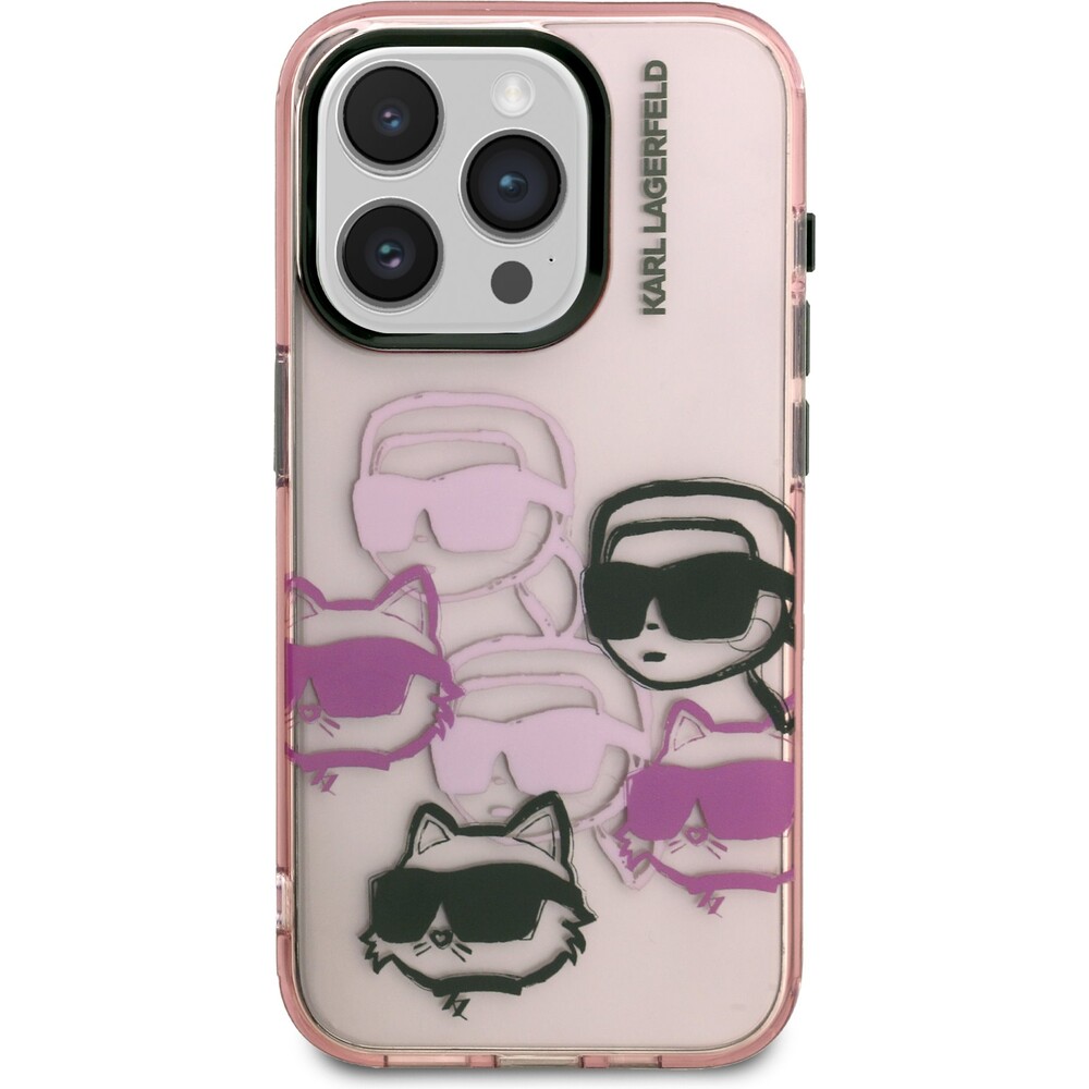 Karl-Lagerfeld-IML-Multi-K-CH-Heads-kryt-iPhone-15-Pro-Max-ruzovy