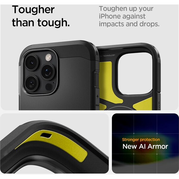 Spigen-Tough-Armor-T-MagSafe-kryt-iPhone-16-Pro-cerny