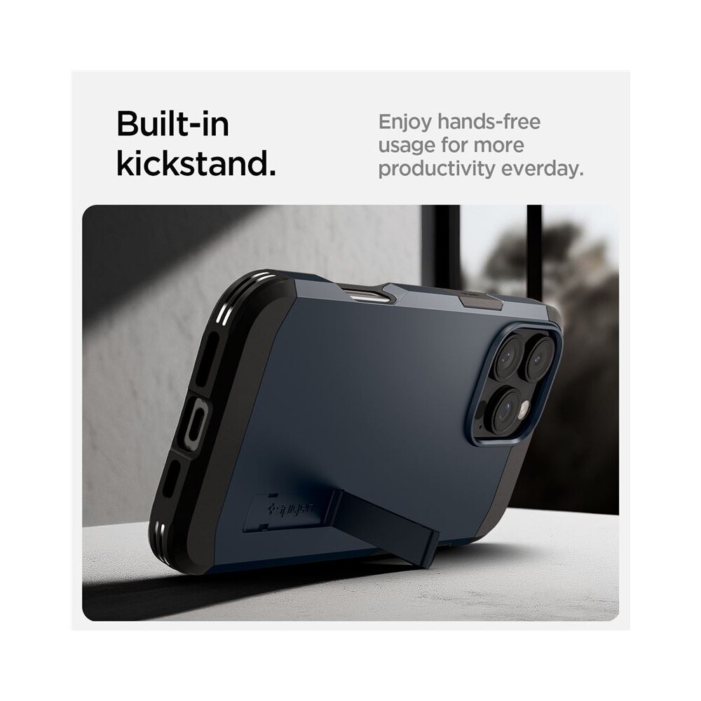 Spigen-Tough-Armor-MagSafe-kryt-iPhone-16-Pro-metal-slate