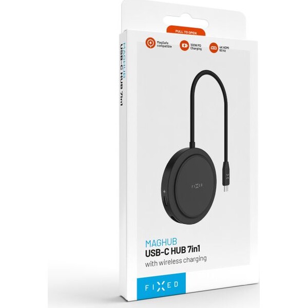FIXED-MagHUB-7-portovy-USB-C-Hub-s-MagSafe-cerny