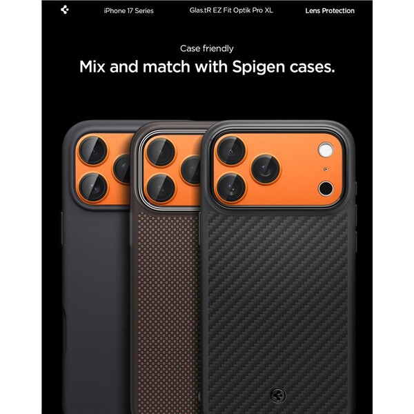 Spigen-Glass-tR-EZ-Fit-Optik-Pro-XL-sklo-na-fotoaparat-iPhone-17-Pro-oranzove