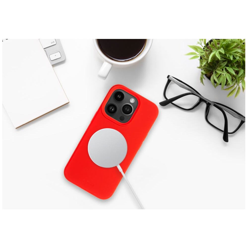 FIXED-MagFlow-silikonovy-kryt-s-MagSafe-Apple-iPhone-17e-16e-cerveny