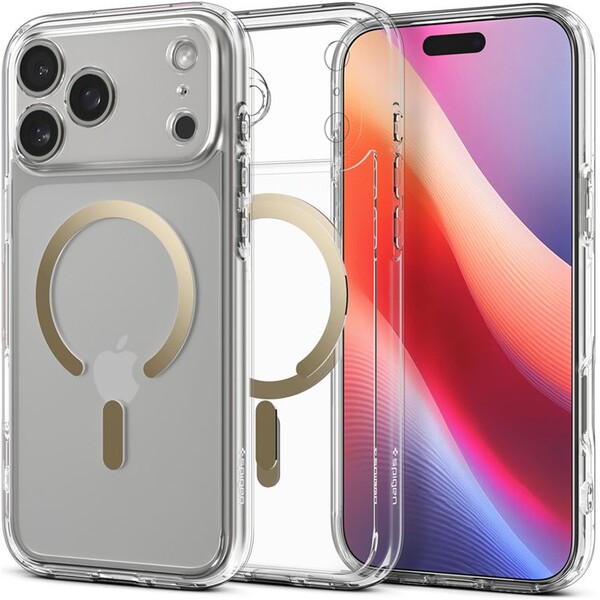 Spigen-Ultra-Hybrid-MagSafe-kryt-iPhone-17-Pro-Max-clear-gold