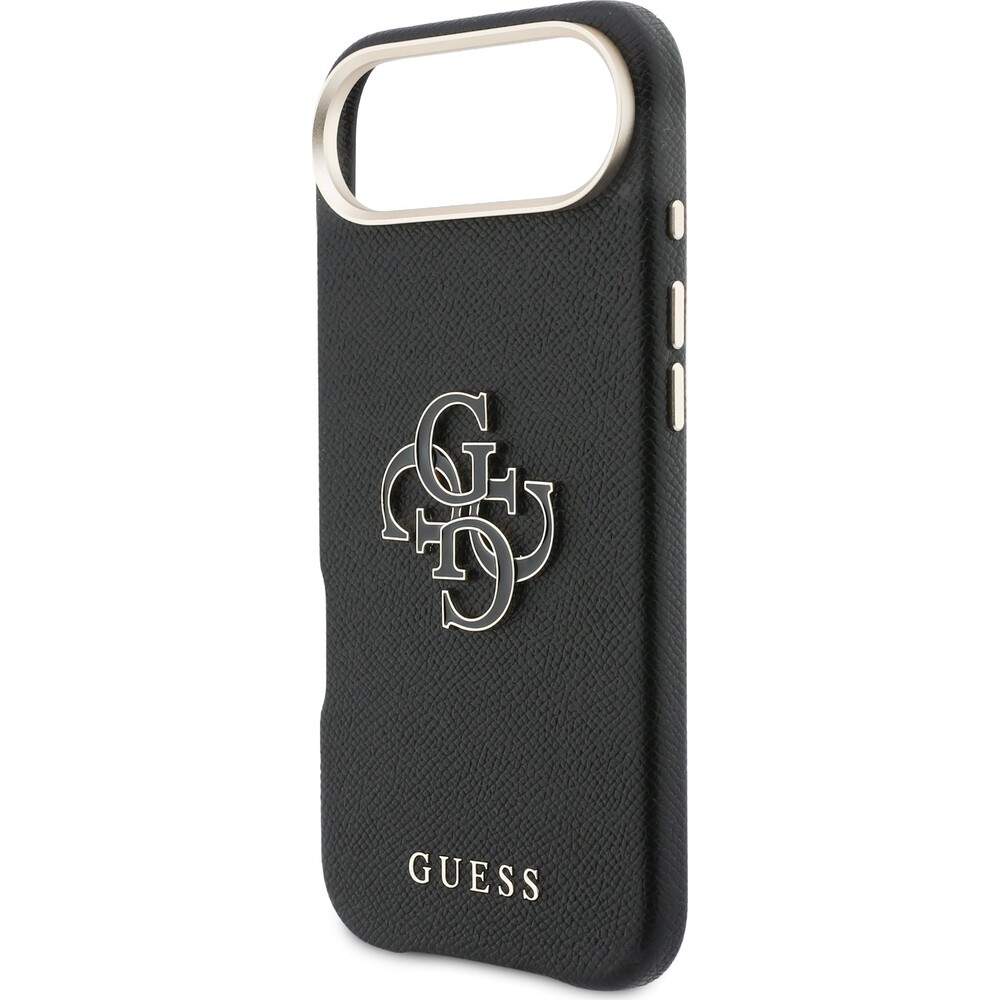 Guess-PU-Resin-Logo-kryt-iPhone-Air-cerny
