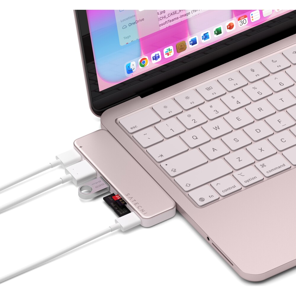 Satechi-USB-C-Snap-Hub-MacBook-Neo-rumeny